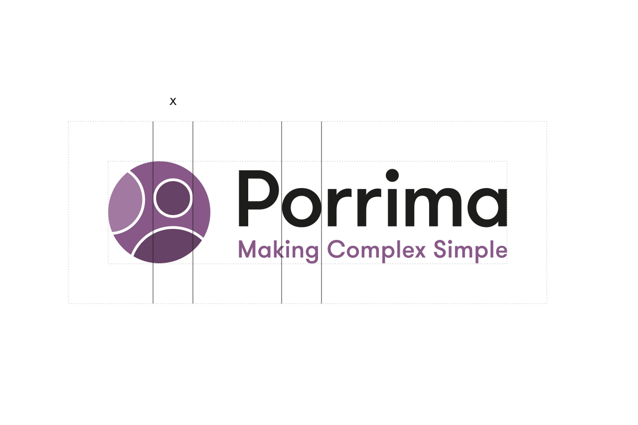 Porrima logo clear space
