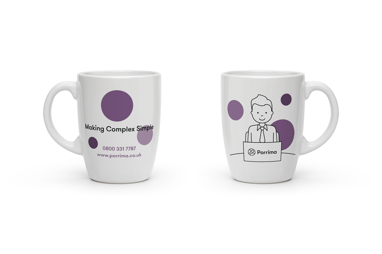 Porrima promotional mug design