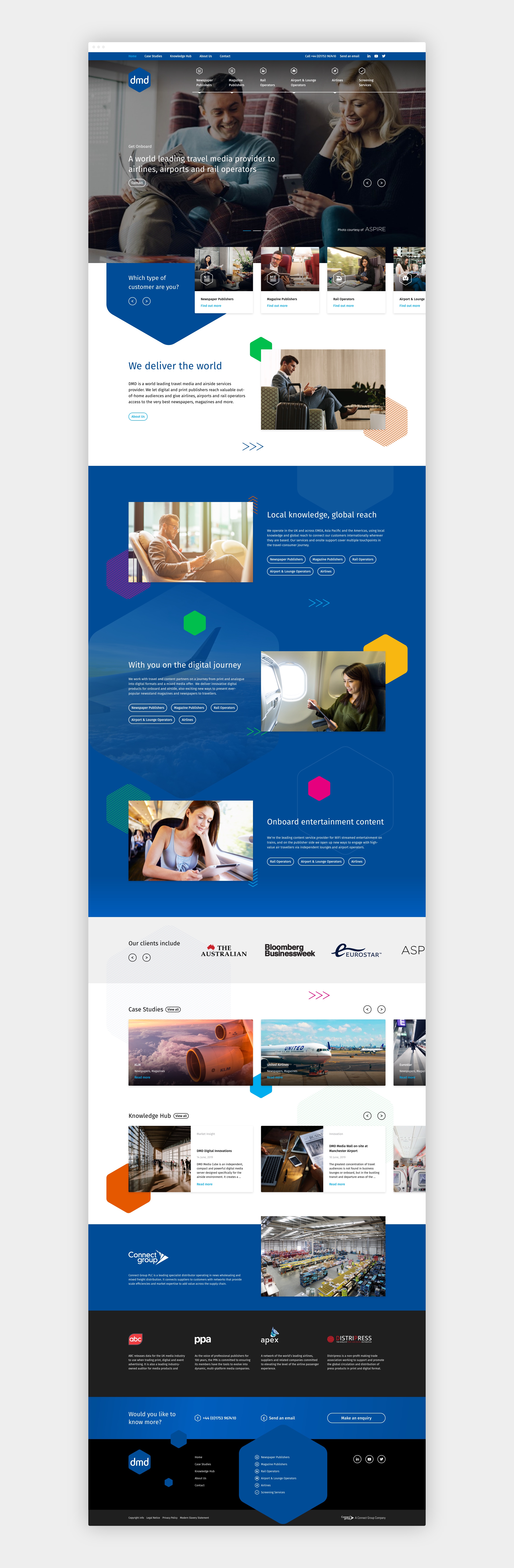 DMD responsive parallax website design